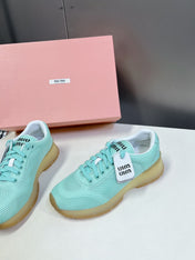 BASIC SNEAKERS IN TURQUOISE MESH