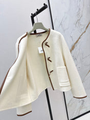 HERMES 25S REVERSIBLE SHORT CASHMERE COAT 130