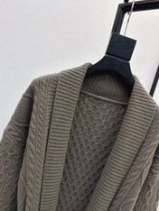 HERMES 25S LONG KNIT CARDIGAN 99430