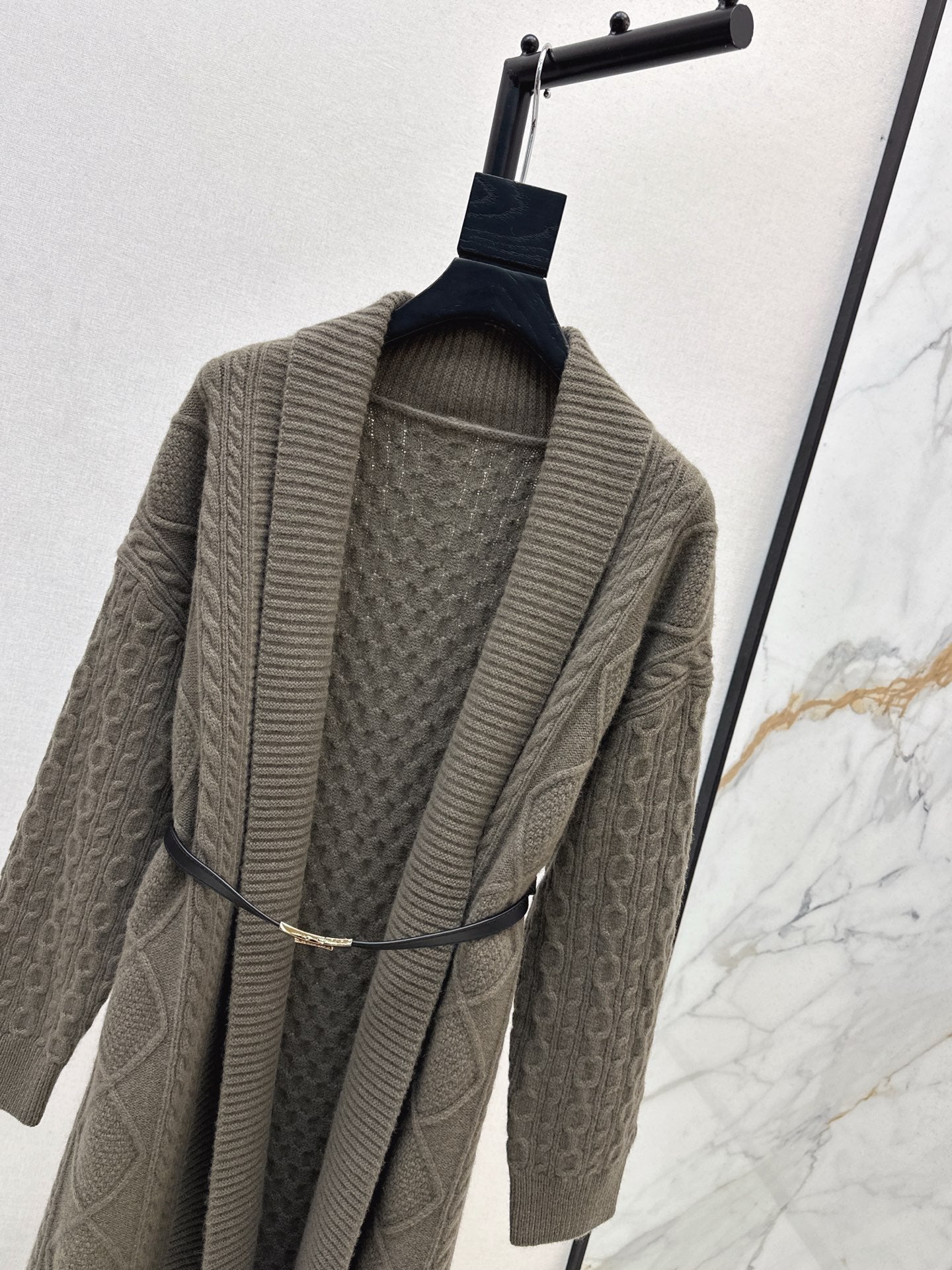 HERMES 25S LONG KNIT CARDIGAN 99430