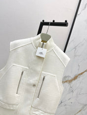 HERMES 25S SLEEVELESS JACKET 526962