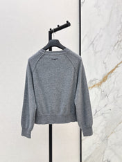 DIOR 25S FLORAL EMBROIDERED CASHMERE SWEATER 593