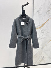 HERMES 25S LONG STAND-COLLAR COAT 451