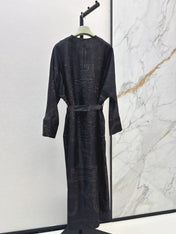 HERMES 26S PRINTED SILK DRESS 786