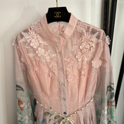 ZIMMERMANN 26S LACE EMBROIDERED DRESS STYLE 144