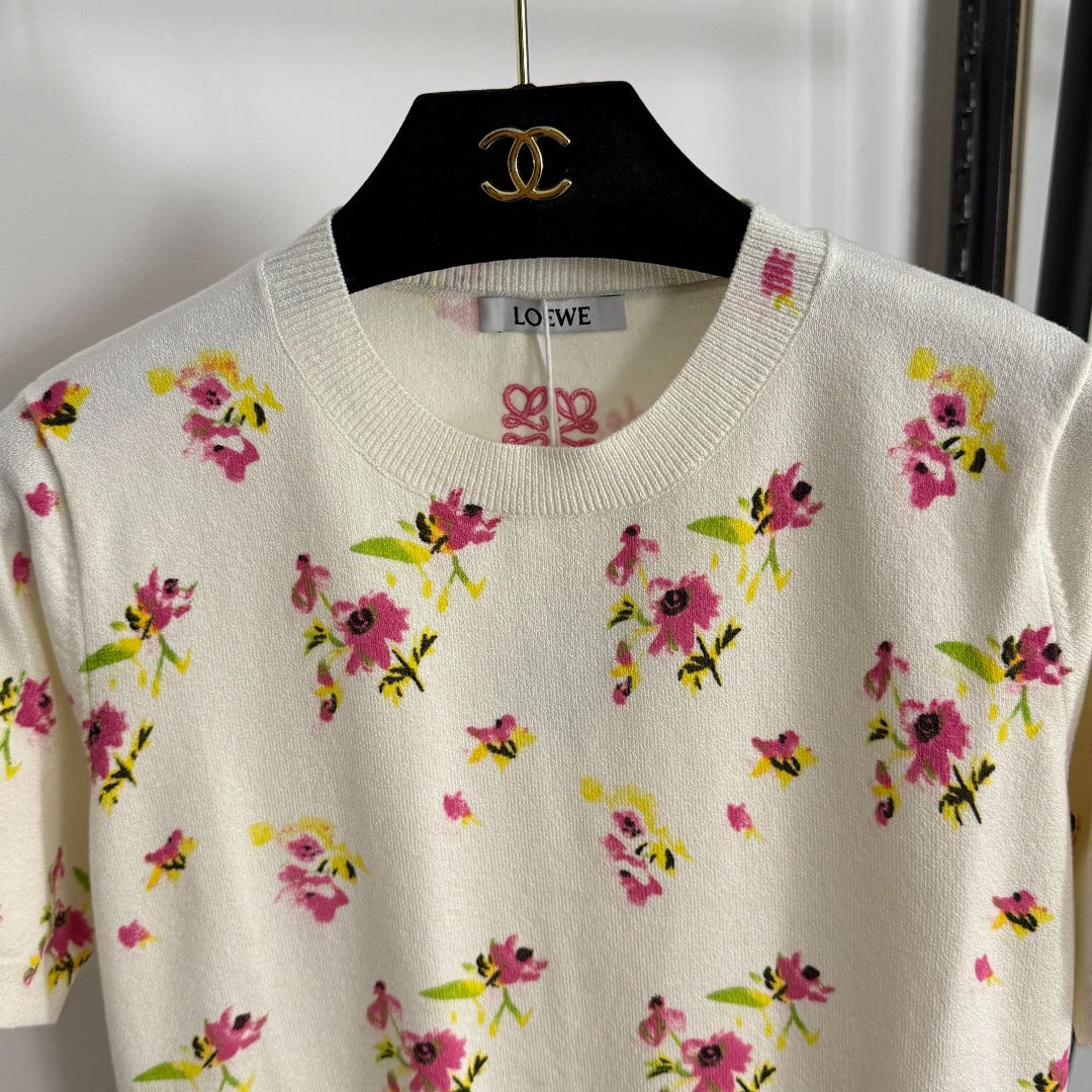 LOEWE SHORT-SLEEVE KNIT TOP STYLE 94
