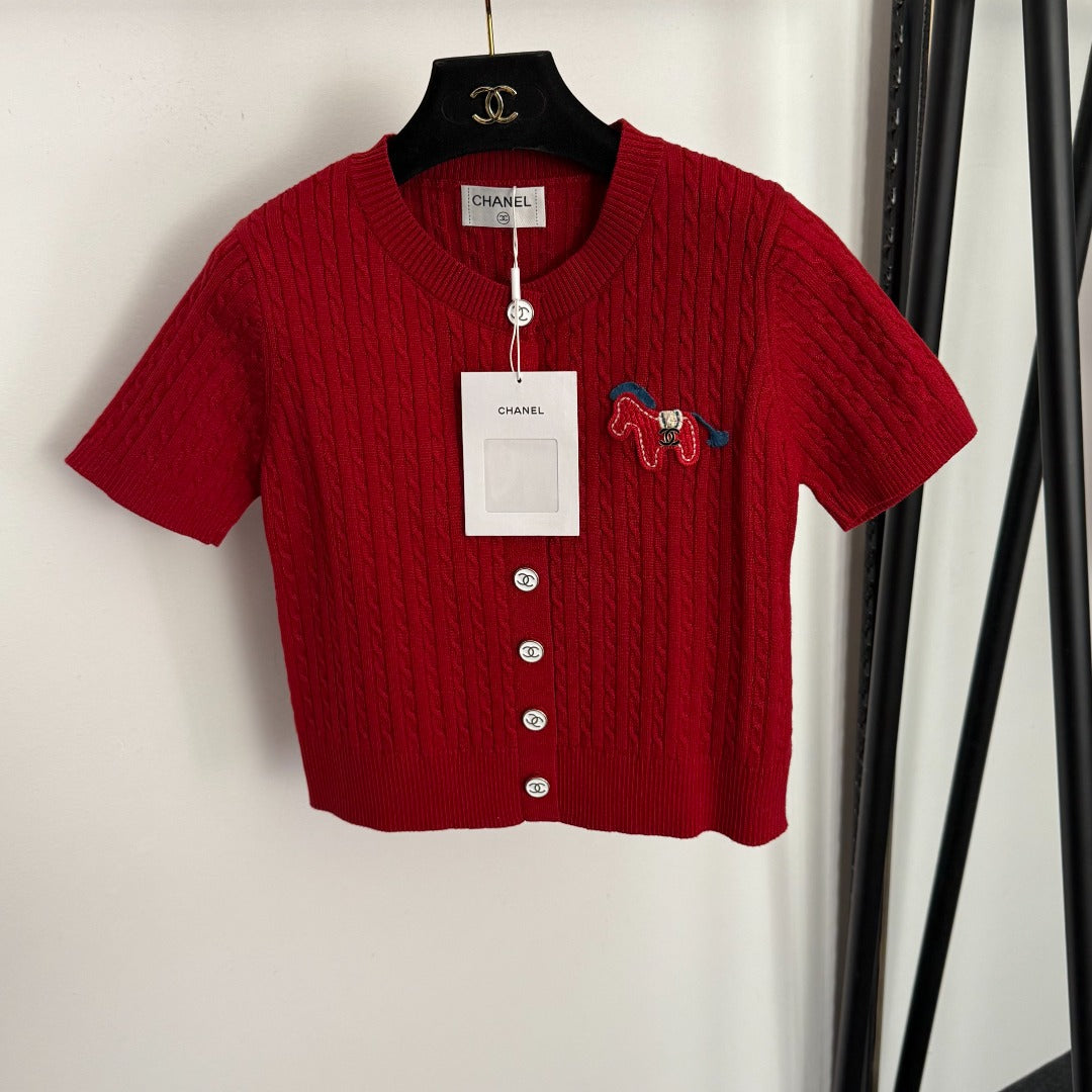 CHANEL 26S SHORT-SLEEVE CARDIGAN 689