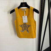 DIOR 26S RHINESTONE-EMBELLISHED KNITTED VEST 965