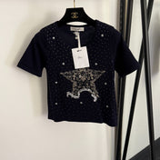 DIOR 26S SHORT-SLEEVE KNIT TOP 1033