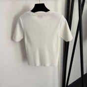 MIUMIU 26S SHORT SLEEVE KNIT SWEATER 1030