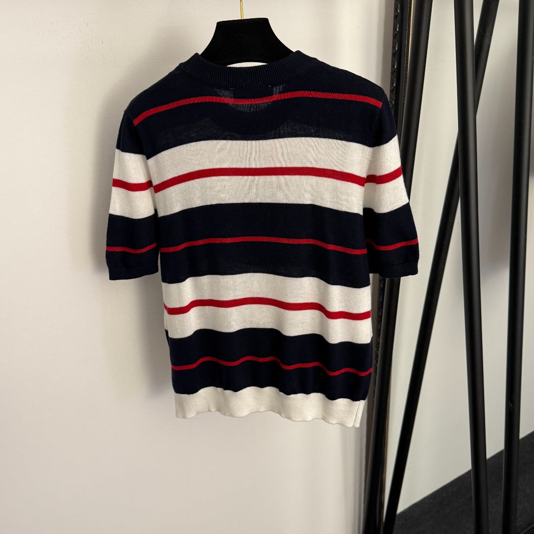 MIUMIU 26S SHORT SLEEVE KNIT SWEATER 1026