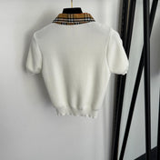 BURBERRY 26S SHORT-SLEEVE KNIT POLO SHIRT 362