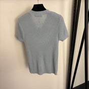 LORO PIANA 26S SHORT SLEEVE KNIT TOP 645