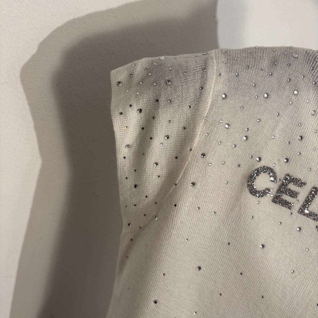 CELINE 26S SHORT SLEEVE KNIT TOP 203