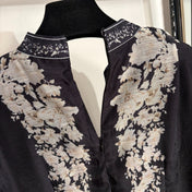 ZIMMERMANN 26S PATTERNED LONG-SLEEVE DRESS STYLE 83
