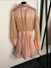 ZIMMERMANN 26S PUFF SLEEVE WAIST-CINCHED DRESS STYLE 57