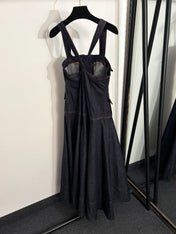ZIMMERMANN 26S DENIM PINAFORE DRESS STYLE 34