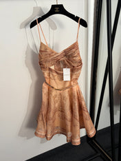 ZIMMERMANN 26S PATTERNED CAMI DRESS STYLE 10