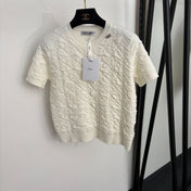 DIOR 26S SHORT-SLEEVE KNIT SWEATER 1372