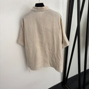 LORO PIANA 26S SHORT-SLEEVE LINEN PANTS SET 997