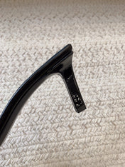 HIGH MULES WITH SQUARE TOE IN BLACK SMOOTH CALFSKIN