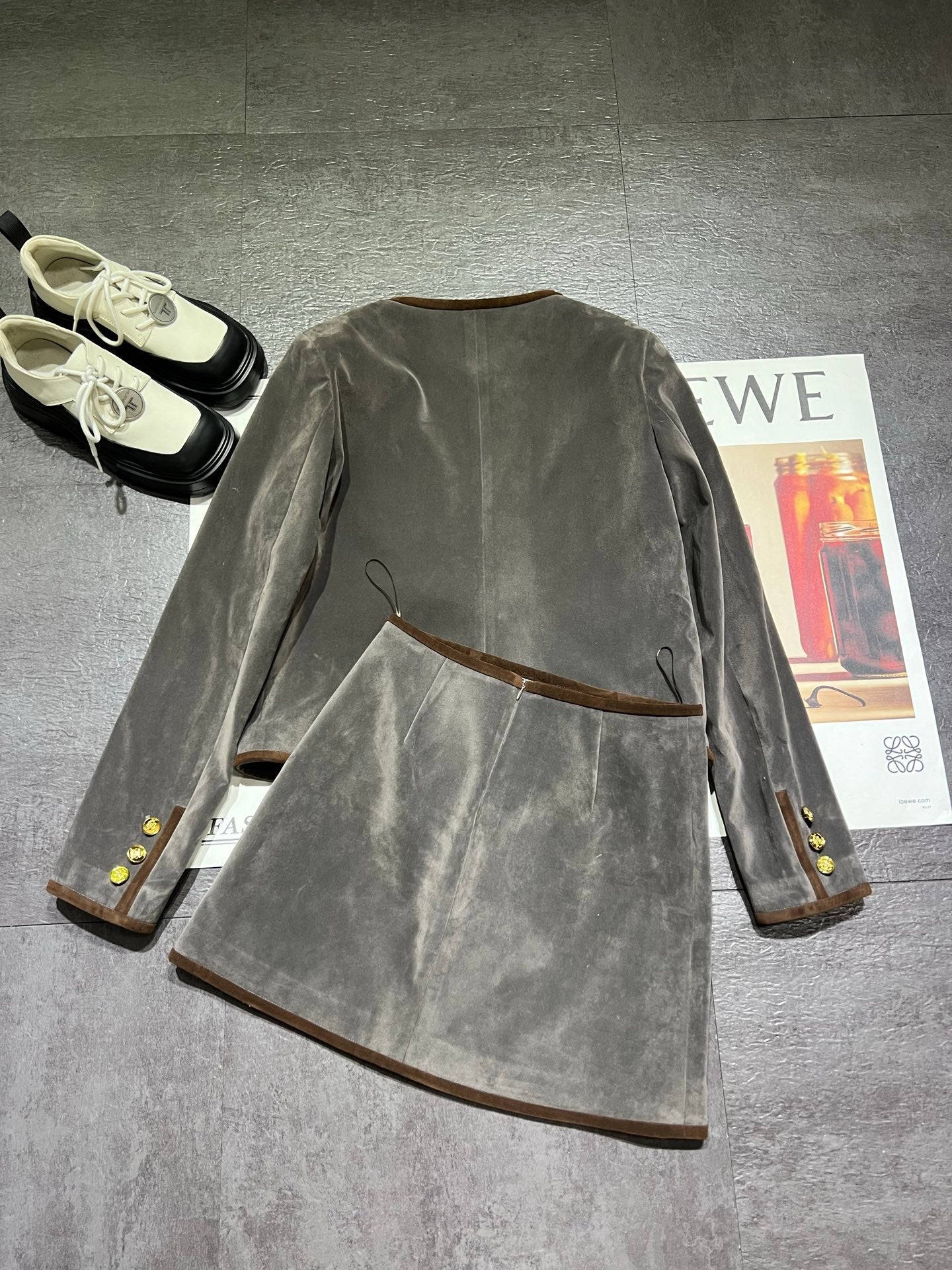 CELINE 26S JACKET AND SKIRT SET 156