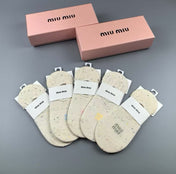 MIUMIU 26S NO-SHOW SOCKS 407196 (1 BOX)