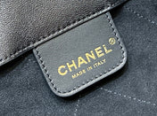 QUILTED LARGE HOBO BAG 35 IN BLACK LAMBSKIN GOLD HARDWARE
