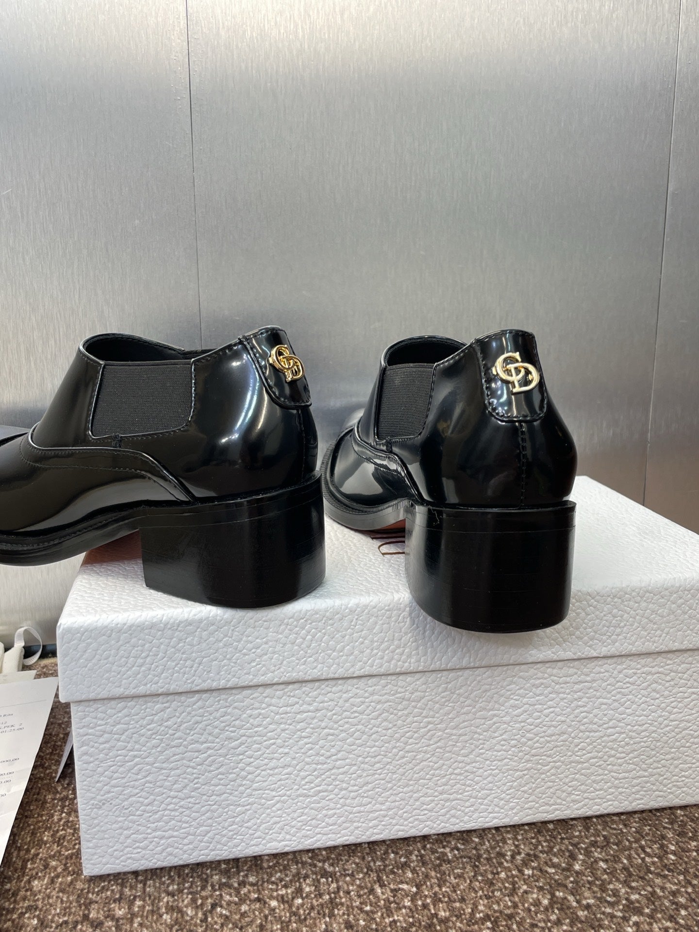 DIOR 25S DANDY DERBY SHOE 35MM IN BLACK BRUSHED CALFSKIN