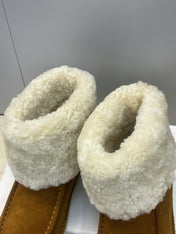 CHLOÉ 26S SHEARLING BOOTS IN BROWN SUEDE