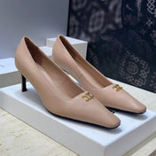 CELINE 26S HIGH HEELS 65 MM IN NUDE BEIGE CALFSKIN
