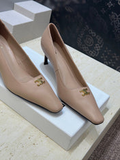 CELINE 26S HIGH HEELS 65 MM IN NUDE BEIGE CALFSKIN