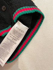 GUCCI SHORT-SLEEVE KNIT POLO SHIRT STYLE 112