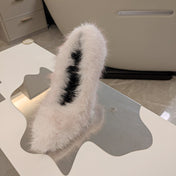 FURRY PUMPS 90MM IN HEAVEN PINK FOX FUR