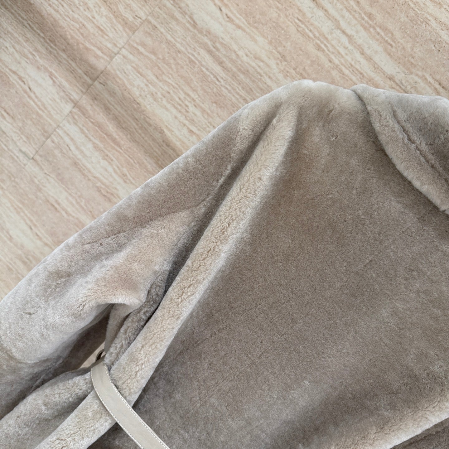 HERMES 25S LONG SHEARLING COAT 471