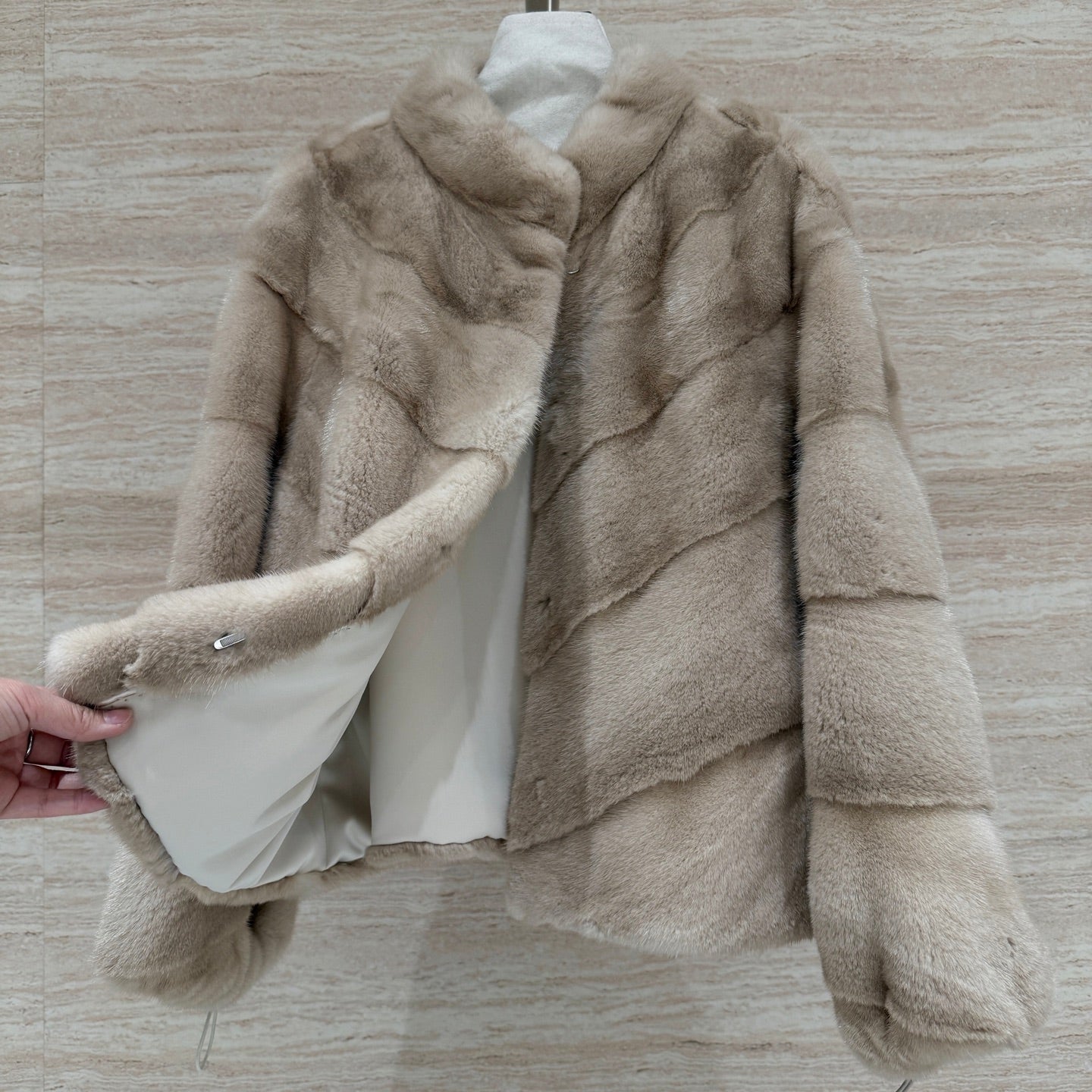 DIOR 25S STAND-COLLAR MINK FUR JACKET 779