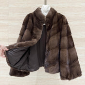 DIOR 25S STAND-COLLAR MINK FUR JACKET 776