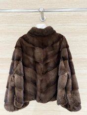DIOR 25S STAND-COLLAR MINK FUR JACKET 776