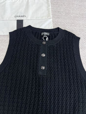 CC Vest Black Wool