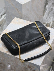 CALYPSO BAG 35 IN BLACK LAMBSKIN GOLD HARDWARE