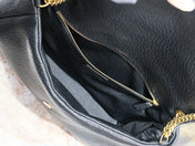 CALYPSO BAG 35 IN BLACK LAMBSKIN GOLD HARDWARE
