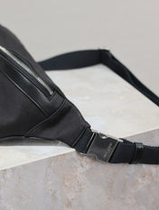 YSL 25S CLASSIC CROSSBODY BAG 26 IN BLACK CANVAS SILVER HARDWRE