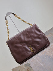JAMIE 4.3 LARGE BAG 43 IN WINE RED LAMBSKIN GOLD HARDWARE