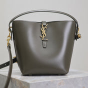 YSL 25S LE 37 MINI 20 IN DARK OLIVE CALFSKIN GOLD HARDWARE