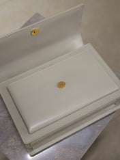 YSL 25S SUNSET BAG 22 IN IVORY CALFSKIN GOLD HARDWRE