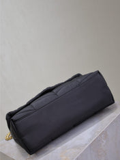 YSL 25S LOULOU PUFFER MEDIUM 29 IN BLACK NYLON
