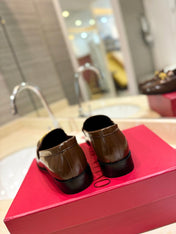 The Bold Edition Vlogo Brown Calfskin Loafer
