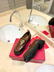 Vlogo Signature Brown Calfskin Loafer