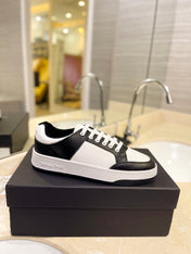 SL SL/61 SNEAKERS WHITE-BLACK CALFSKIN