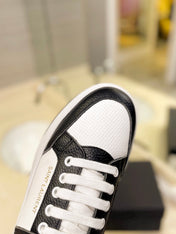 SL SL/61 SNEAKERS WHITE-BLACK CALFSKIN